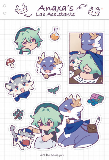 A6 Sticker Sheet